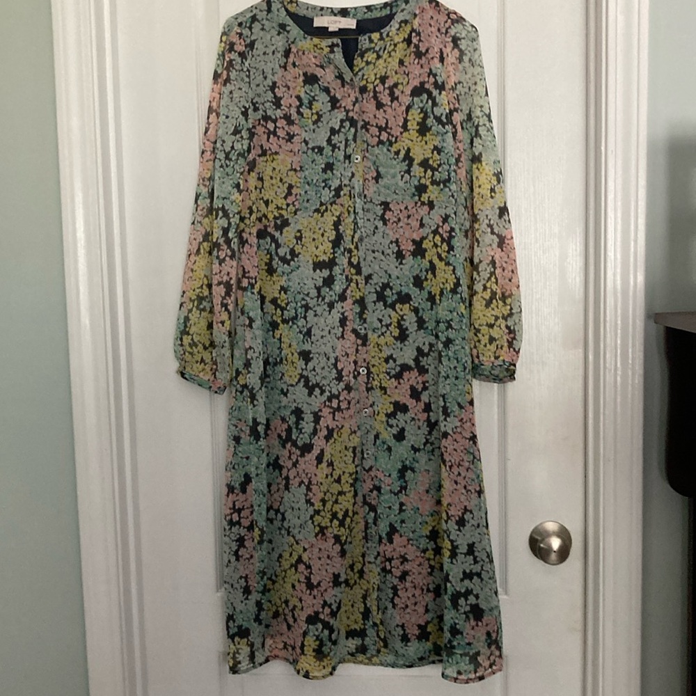 Loft midi dress.